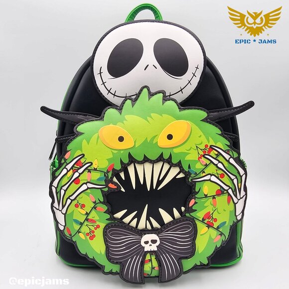 Loungefly Handbags - Loungefly Disney The Nightmare Before Christmas Jack Skellington Wreath Backpack